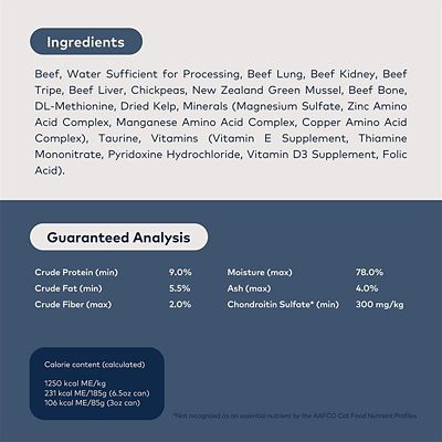 Image showing  Peak All Life Stages Beef Recipe Canned Wet Cat Food, 6.5 oz., Pack of 12 Cans