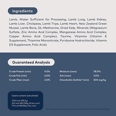 Image showing  Peak All Life Stages Lamb Recipe Canned Wet Cat Food, 6.5 oz., Pack of 12 Cans