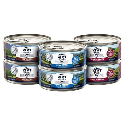 ZIWI Peak All Life Stages Venison, Beef and Lamb Wet Cat Food Variety Pack, 3 oz., Pack of 6 Cans