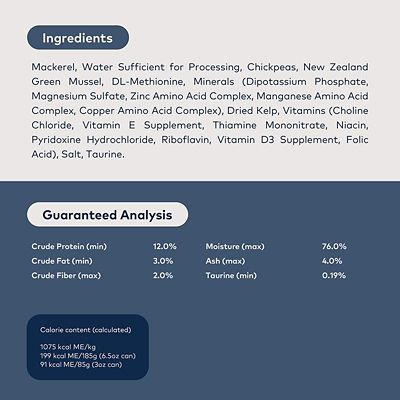 Image showing  Peak All Life Stages Mackerel Recipe Canned Wet Cat Food, 6.5 oz., Pack of 12 Cans