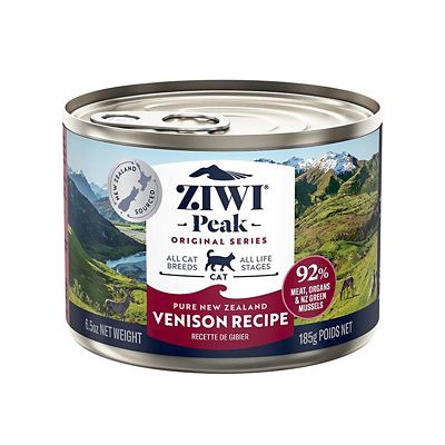 ZIWI Peak All Life Stages Venison Recipe Canned Wet Cat Food, 6.5 oz., Pack of 12 Cans