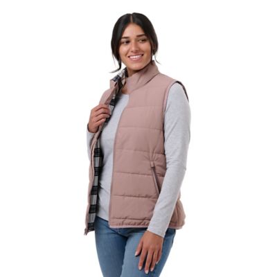 Berne Women's Channel Quilt Ripstop Flannel-Lined Vest