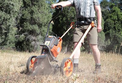 Image showing  Hand-Held Portable Trencher Pro with 20 in. Bar, Cart Included