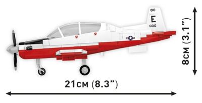 Image showing  Action Town Beechcraft T-6 Texan II Plane, Red & White