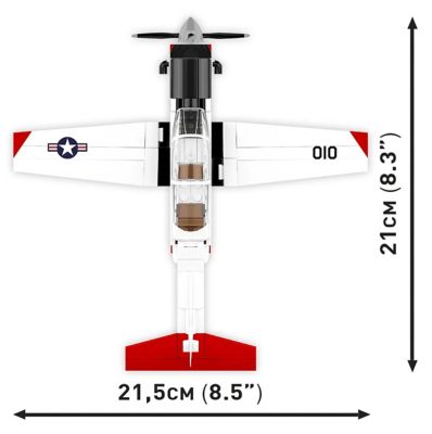 Image showing  Action Town Beechcraft T-6 Texan II Plane, Red & White