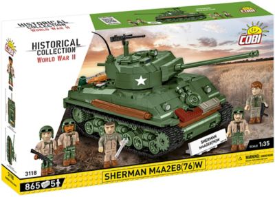 Cobi Historical Collection WWII M4A2E8 Sherman Easy Eight Tank Model
