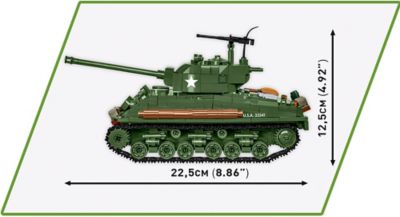 Image showing  Historical Collection WWII M4A2E8 Sherman Easy Eight Tank Model