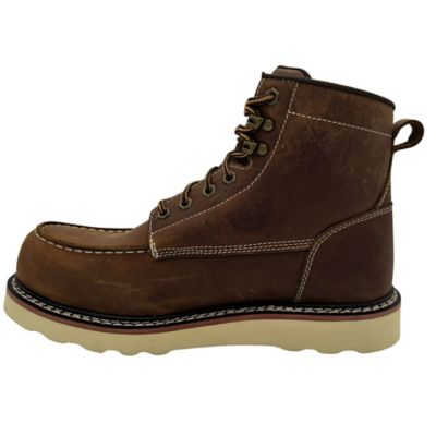 Image showing 2 th AdTec Men's 6 in. Crazy Horse Moc-Toe Wide Work Boot