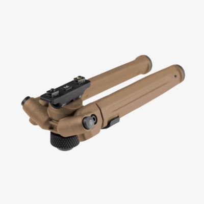 Image showing  Bipod for AR-Platforms, Flat Dark Earth, Anodized Aluminum, M-LOK Attachment, 6.8-10.3 in. Vertical Adjustment
