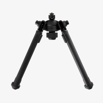 Image showing  Bipod for AR-Platforms, Black, Aluminum, M-LOK Attachment, 6.3-10.3 in. Vertical Adjustment, Rubber Feet