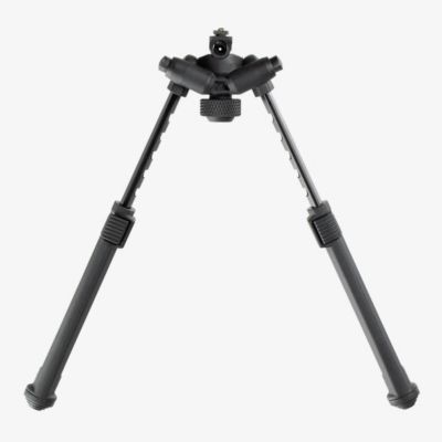 Image showing  Bipod for AR-Platforms, Black, Aluminum, M-LOK Attachment, 6.3-10.3 in. Vertical Adjustment, Rubber Feet