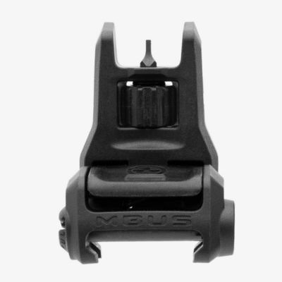 Image showing  MBUS 3 Front Sight for AR-10, AR-15, M4, M16, M110, SR-25, Black, Flip-Up