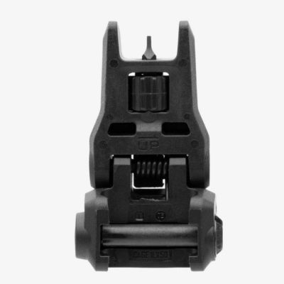 Image showing  MBUS 3 Front Sight for AR-10, AR-15, M4, M16, M110, SR-25, Black, Flip-Up