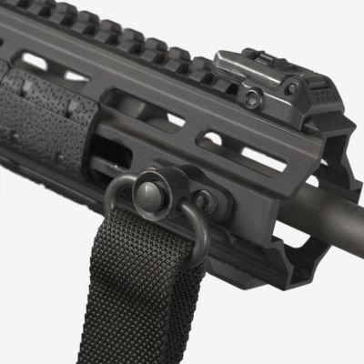 Image showing  M-LOK QD Sling Mount for M-LOK Compatible Hand Guards and Forends, 1.3 in., Black, Steel