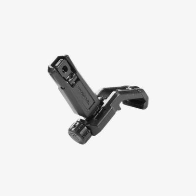 Magpul MBUS Pro Offset Rear Sight for AR-15, QPQ Melonited Steel Construction