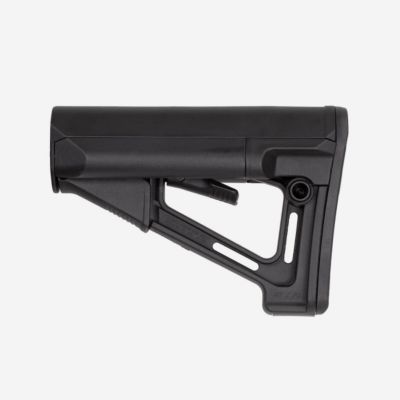 Image showing  STR Carbine Stock for AR-15, M16, M4 with Mil-Spec Tube (Tube Not Included), Black, Synthetic