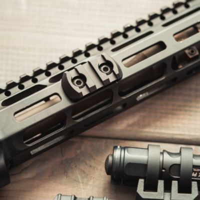 Image showing  M-LOK Aluminum Rail for AR-Platforms, 3 Slots, Black