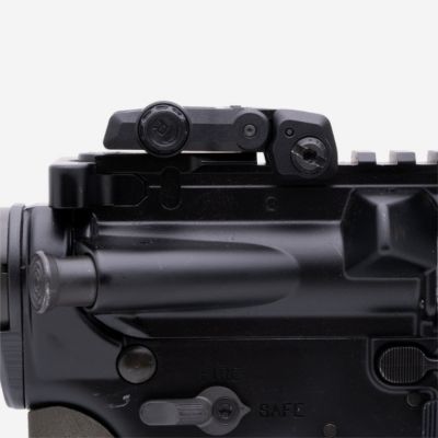 Image showing  MBUS 3 Rear Sight for AR-10, AR-15, M4, M16, M110, SR-25, Black, Flip-Up
