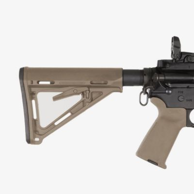 Image showing  MOE Carbine Stock for AR-15, M16, M4 with Mil-Spec Tube (Tube Not Included), Flat Dark Earth, Synthetic