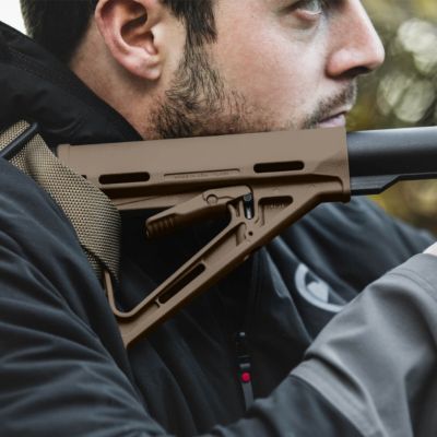 Image showing  MOE Carbine Stock for AR-15, M16, M4 with Mil-Spec Tube (Tube Not Included), Flat Dark Earth, Synthetic
