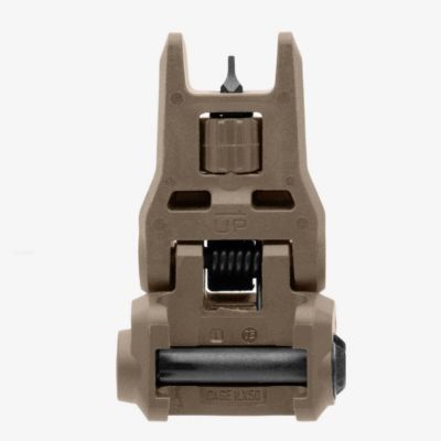 Image showing  MBUS 3 Front Sight for AR-10, AR-15, M4, M16, M110, SR-25, Flat Dark Earth, Flip-Up
