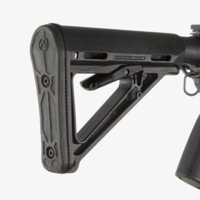 Image showing  MOE Carbine Stock for AR-15, M16, M4 with Mil-Spec Tube (Tube Not Included), Black, Synthetic