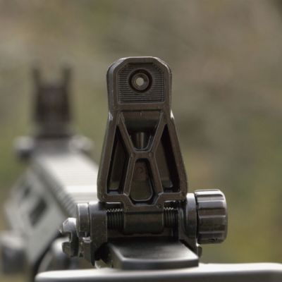 Image showing  MBUS Pro Rear Sight for AR-Platforms, QPQ Melonited Steel Construction
