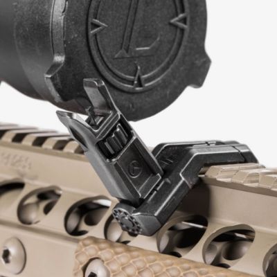 Image showing  MBUS Pro Offset Front Sight for AR-15, QPQ Melonited Steel Construction