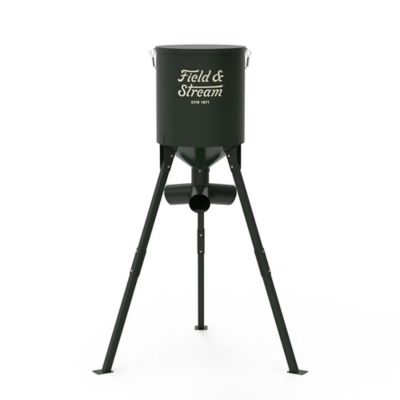 Field & Stream 200 lb. Steel Gravity Game Feeder, Black