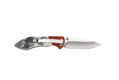 Mossy Oak Folding Knife Whitetail Brown White