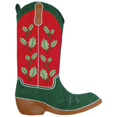 Red Shed Cowboy Boot Christmas Stocking, 18 in.