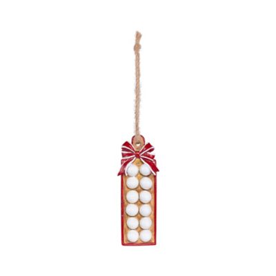 Red Shed White Egg Christmas Ornament, 4.5 in.
