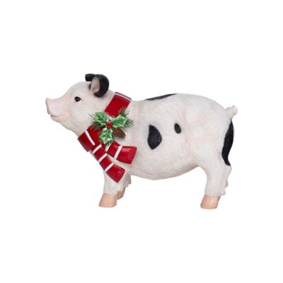 Red Shed 10 in. Spotted Pig Christmas Decoration