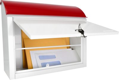 Image showing  Retro Locking Wall Mount Mailbox