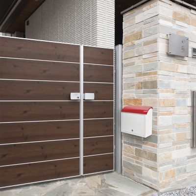 Image showing 9 th Barska Retro Locking Wall Mount Mailbox