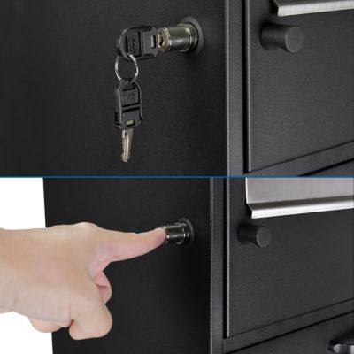 Image showing 6 th Barska MPB-700 Dual Compartment Locking Mail and Parcel Box