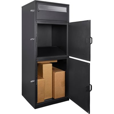 Image showing  MPCB-100 Three Compartment Locking Mail and Parcel Box with Package Compartments