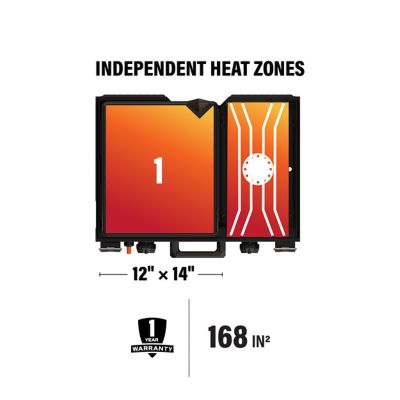 Image showing  12 x 14 in. Camping Griddle and Side Burner