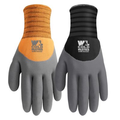 Wells Lamont 2 Pair Men's Lined Coated Gloves with Latex Palm