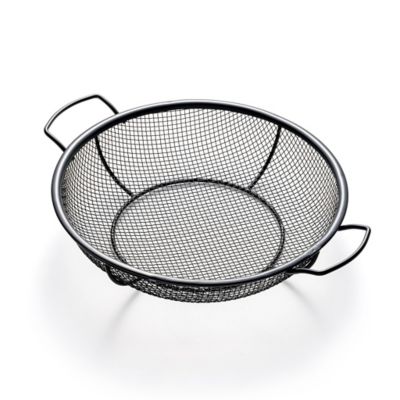 Outset Non-Stick Shallow Mesh Grill Basket With Handles, 12 x 15 in.