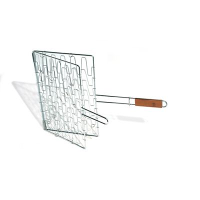 Outset Flex Grill Basket with Rosewood Handle