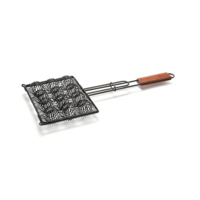 Outset Non-Stick Meatball Basket with Rosewood Handle