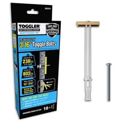 TOGGLER SNAPTOGGLE Heavy-Duty Toggle Bolts
