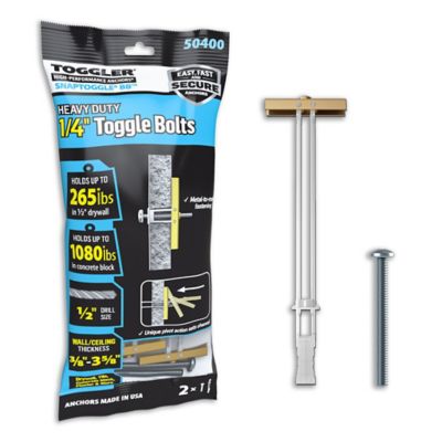 TOGGLER Snaptoggle Heavy Duty Toggle Bolts Anchor, 2-1/4 in., 20 Bolts