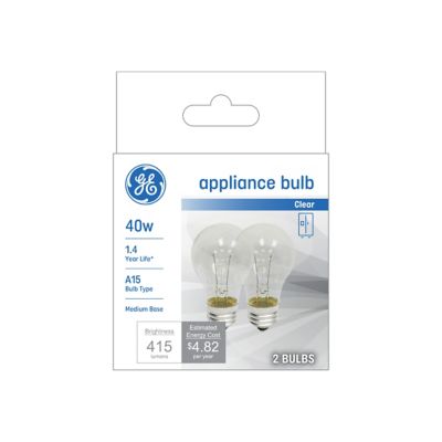Image showing 1 th GE INC Soft White 40W A15, 2 pk.
