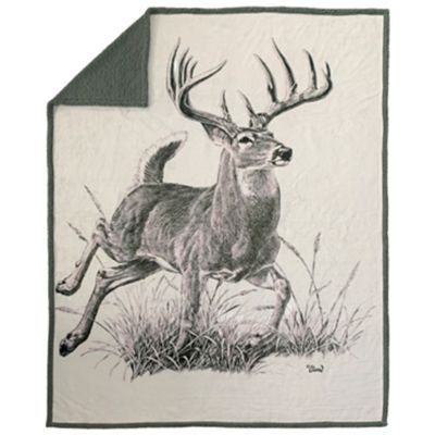 Birchwood 50 x 70in. Running Buck Throw