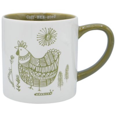 Red Shed 18.6 oz. Nordic Ceramic Mug, Green