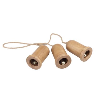 Red Shed 32 in. Wooden Bell Hanging Decor