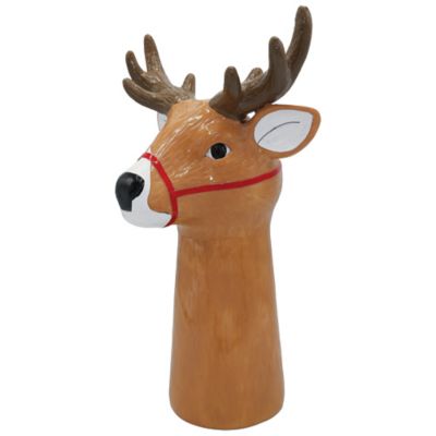Red Shed 12 in. Reindeer Christmas Vase