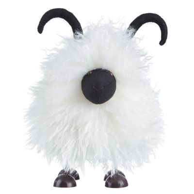 Red Shed Tabletop Fluffy Mountain Goat Figurine, 8 in.